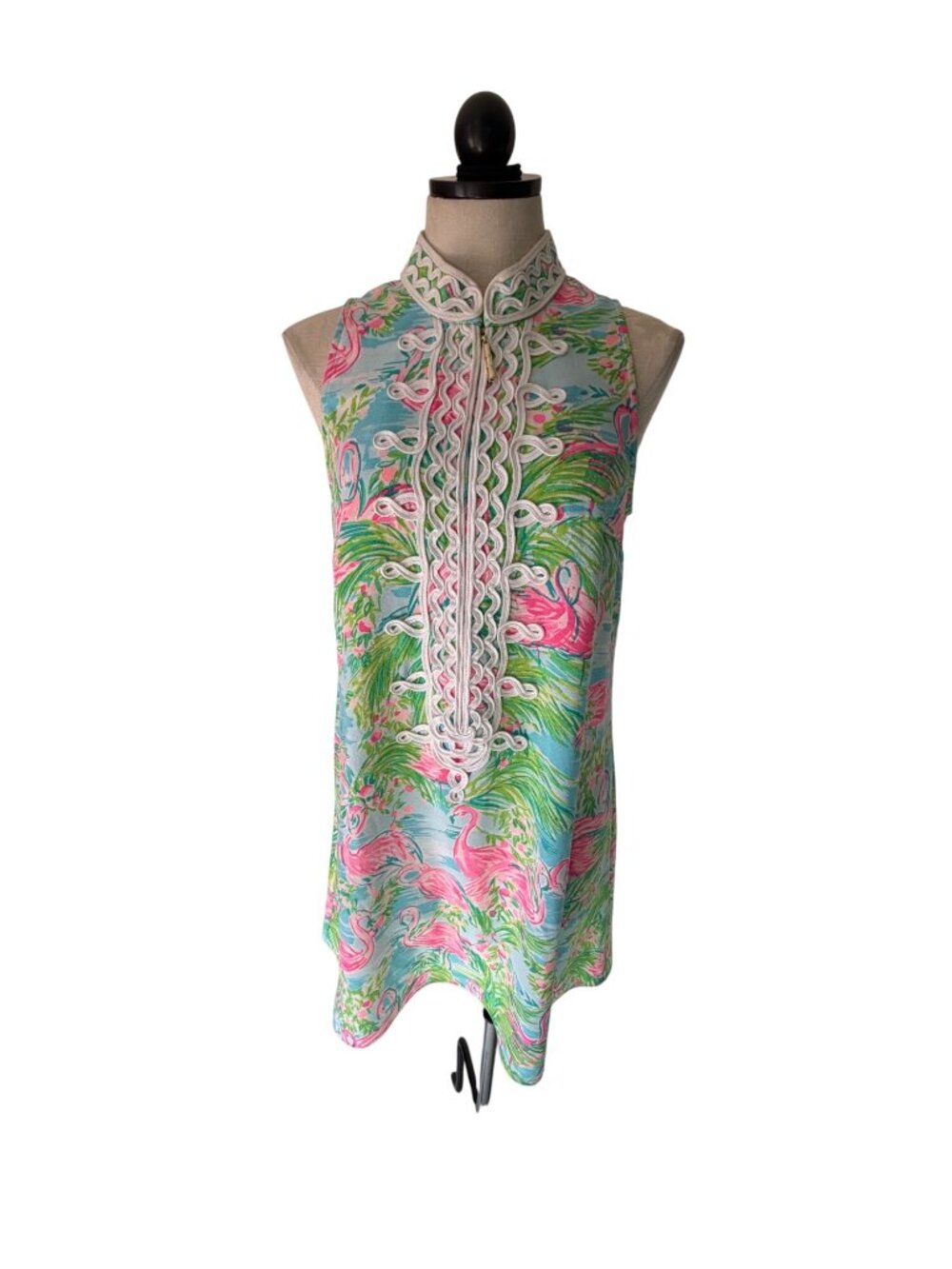 Lilly Pulitzer Jane Womens Shift Dress Size 4 Polyester Collar Multicolor Casual - Picture 8 of 12